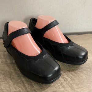 Women's KUMFS Black Leather ZIERA Mary Jane WIDE FIT Comfort SHOES  Euro 41